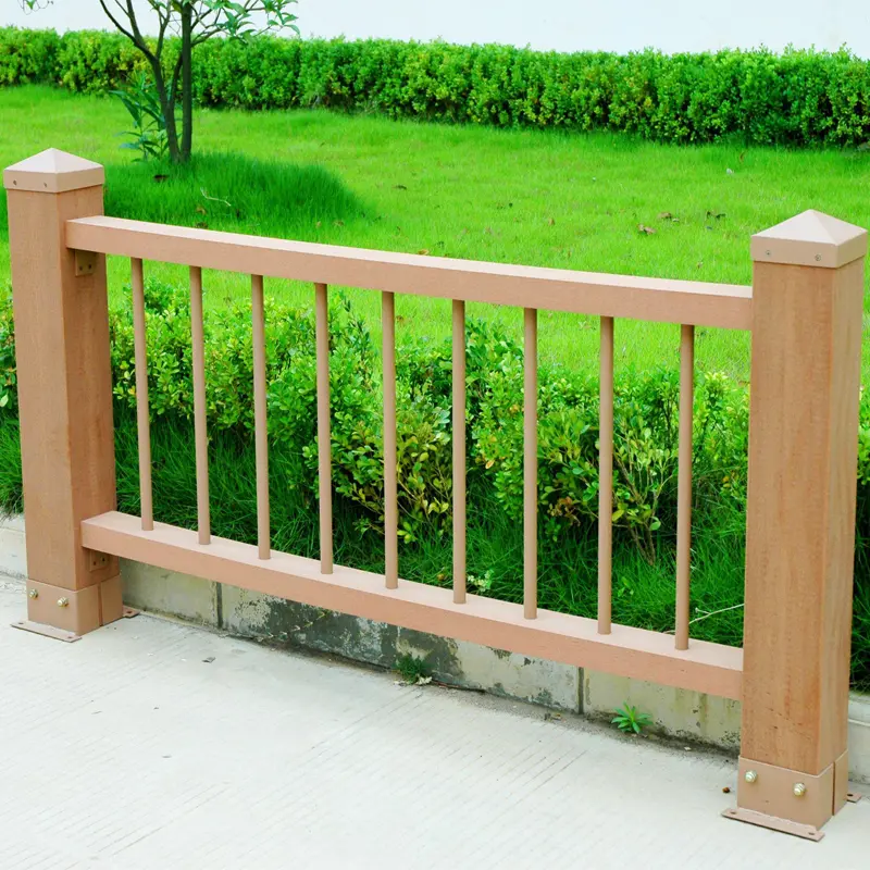 Tercel Wood Plastic Composite Balustrades WPC Outdoor Balustrades Color Customizable