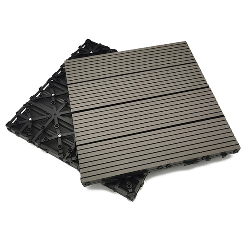 Tercel 300*300*20mm Moisture-proof Non-slip Wood Plastic Composite Patio Deck Tiles Waterproof Outdoor Flooring