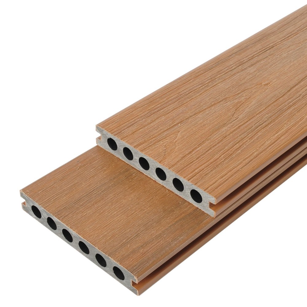 Tercel 140*23mm Eco-Friendly Anti-UV Co-extruded Wood Plastic Composite Decking Terrace Decking Floor