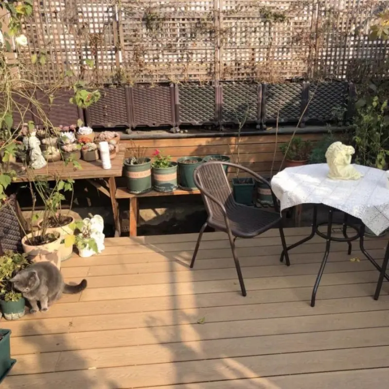 Tercel 140*23mm Eco-Friendly Anti-UV Co-extruded Wood Plastic Composite Decking Terrace Decking Floor