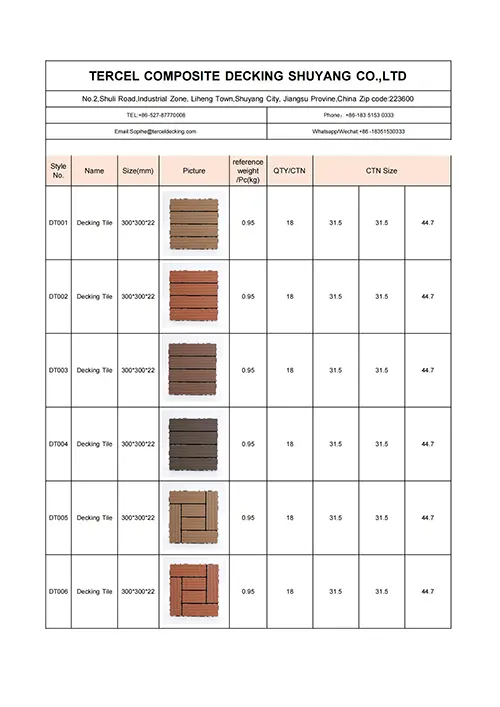 Tercel DIY Decking Specification_00