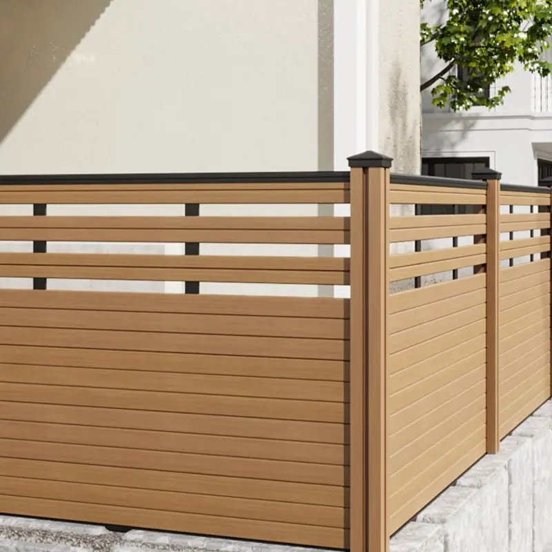 Tercel 90*20mm WPC Fencing WPC Fence Panels for Outdoor WPC Composite Fencing Color Customizable