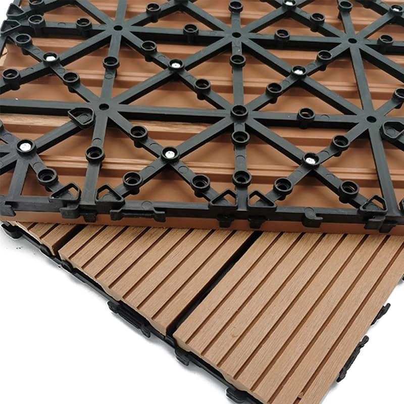 Tercel 300*300*20mm WPC Deck Tiles Patio Tiles Interlocking Deck TilesComposite Decking