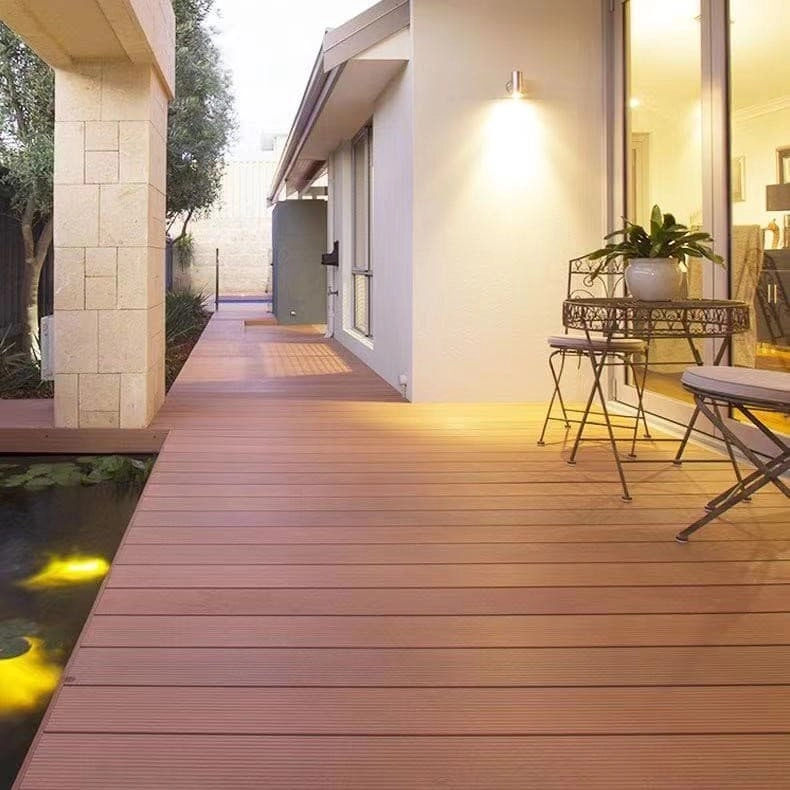Tercel 150*20 mm High Quality Stripe WPC Decking Boards Garden Solid Composite Decking Floor