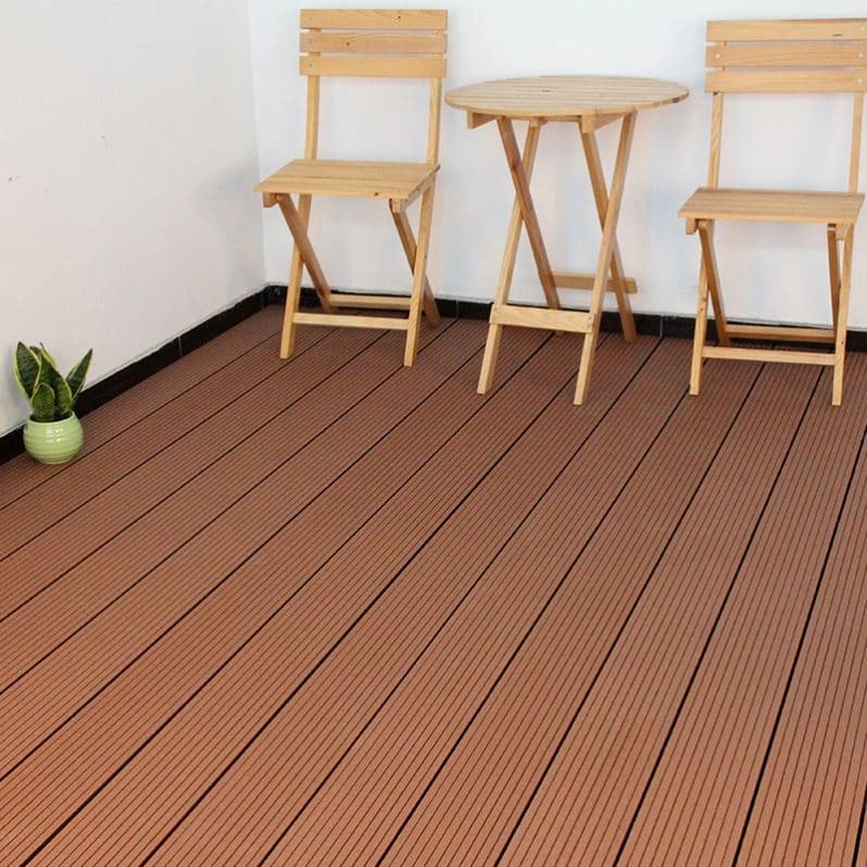 Tercel 150*20 mm High Quality Stripe WPC Decking Boards Garden Solid Composite Decking Floor