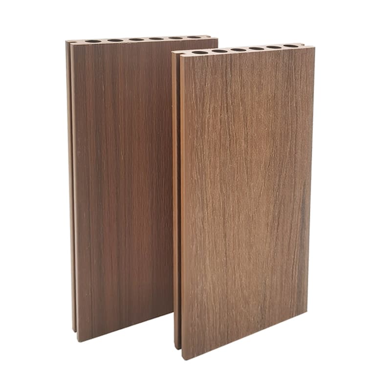 Tercel 140*23mm Barefoot-friendly Co-extrusion WPC Decking Co-extruded Round Hollow WPC Decking Floors