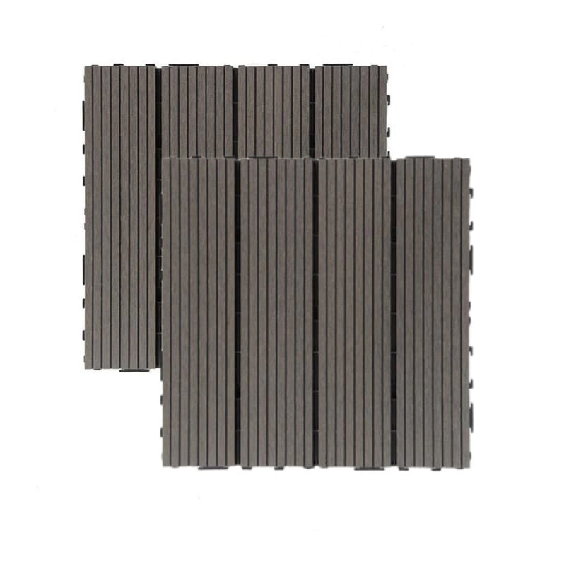 Tercel 300*300*20mm Easy to Install DIY WPC Outdoor Tiles for Pool Area Courtyard Casual Deck Tiles