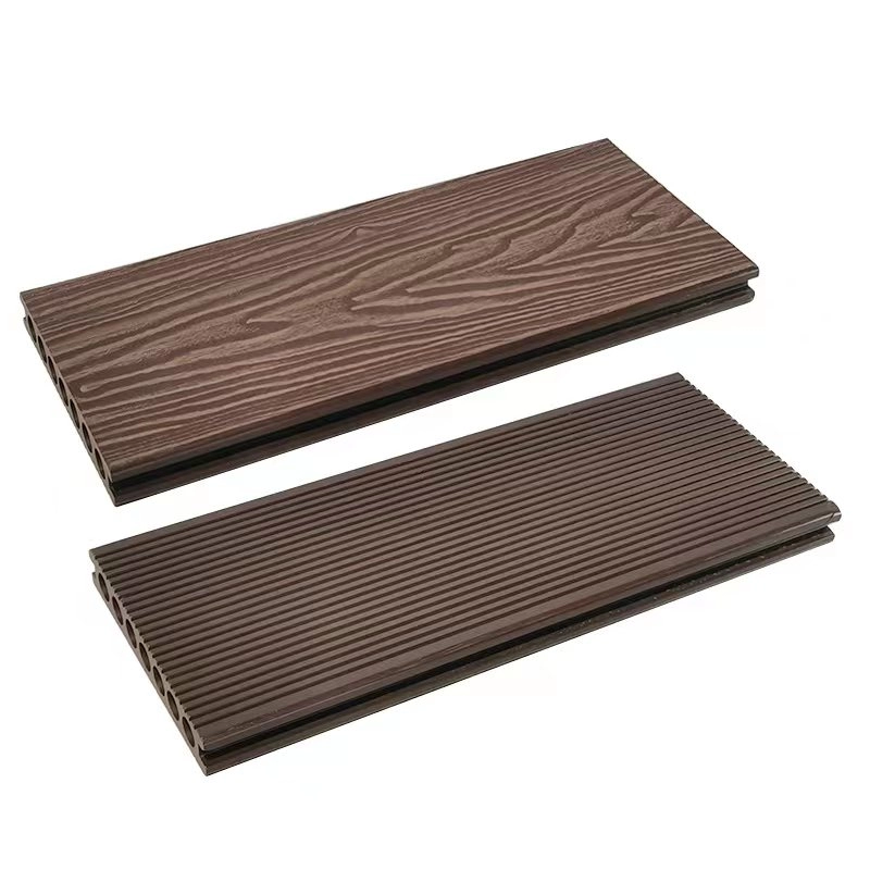 Tercel 140*25mm Eco-friendly Mildew-proof 3D Embossed WPC Composite Wood Stairs WPC Long Lasting Decking