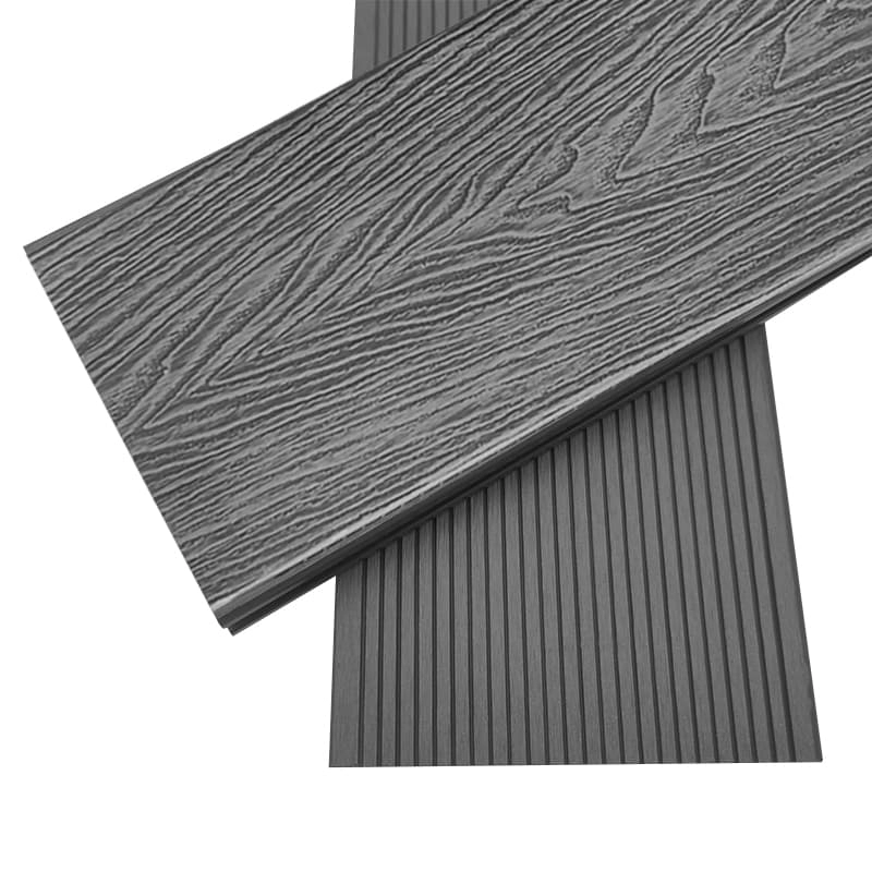 Tercel 148*23mm  No Warping Durable 3D Wood Grain Round Hollow WPC Composite Decking