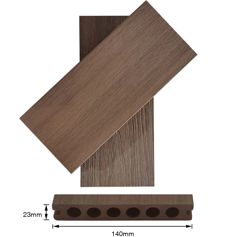 Tercel 140*23mm Water-proof Anti-UV Co-extrusion WPC Composite Boards Tongue and Groove Composite Decking
