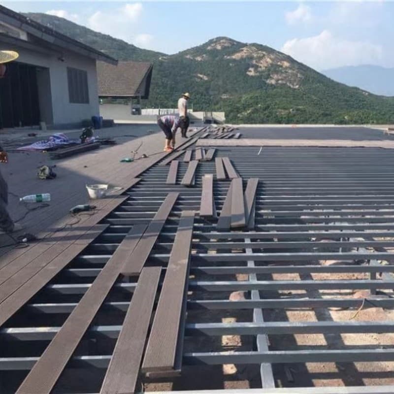 Tercel 140*30 mm Stronger Durability Solid Composite Decking Outerdoor Solid WPC Decking Boards