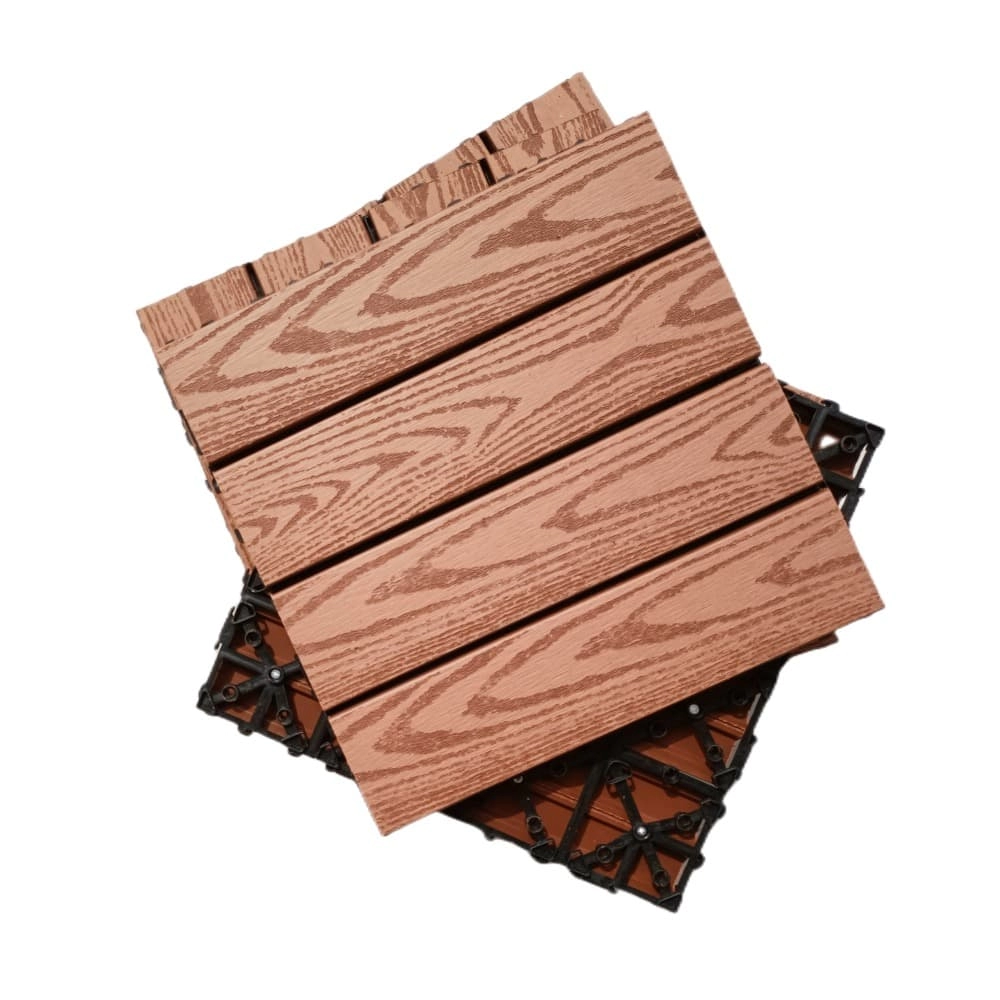 Tercel 300*300*20mm Anti-termite Concrete Deck Tiles Waterproof Deck Tiles WPC Interlocking Deck Tiles