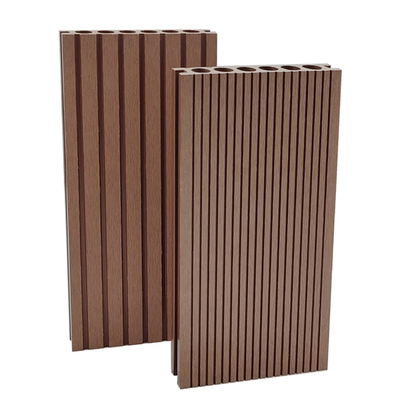 Tercel 140*23mm Easy to Install Round Hollow Wood Plastic Composite Boards WPC Outdoor Decking