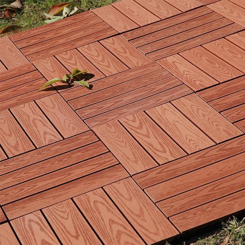 Tercel 300*300*20mm Anti-termite Concrete Deck Tiles Waterproof Deck Tiles WPC Interlocking Deck Tiles
