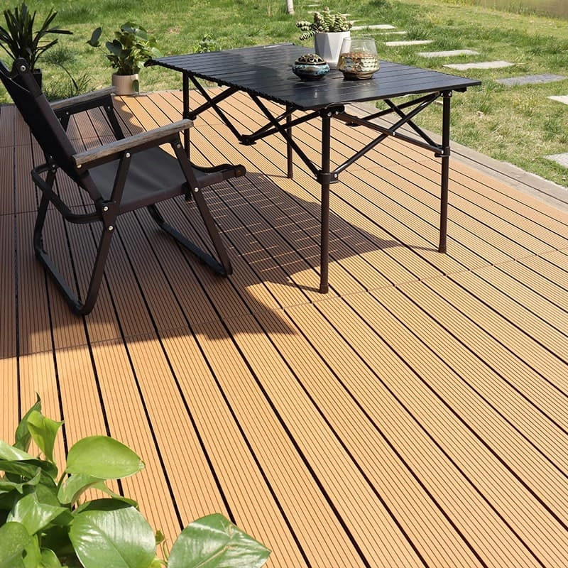 Tercel 300*600*20mm Mildew-proof Recyclable WPC Wood Deck Tiles over Concrete Composite Tiles Outdoor