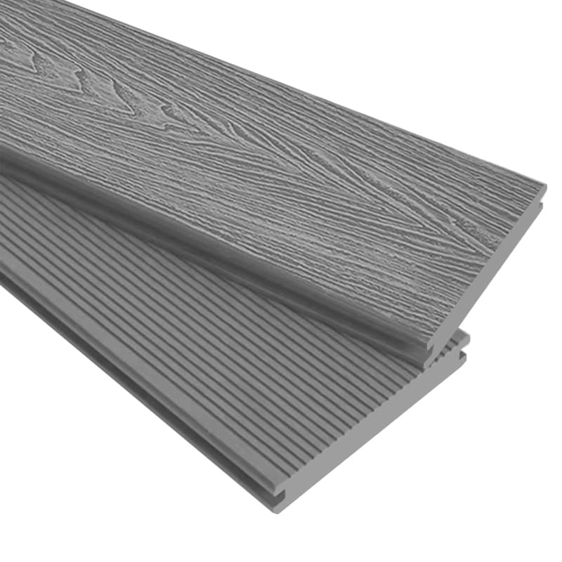 Tercel 140*25mm Anti-insect Anti-UV WPC 3D Embossing Solid Decking Patio Composite Decking