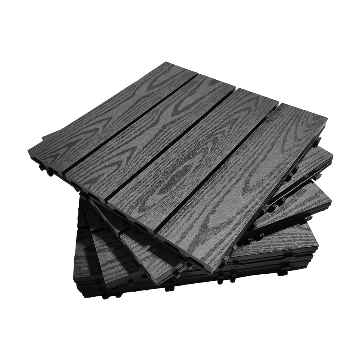 Tercel 300*300*20mm Mold-proof Anti-decay WPC Interlocking Composite Decking Best Composite Deck Tiles