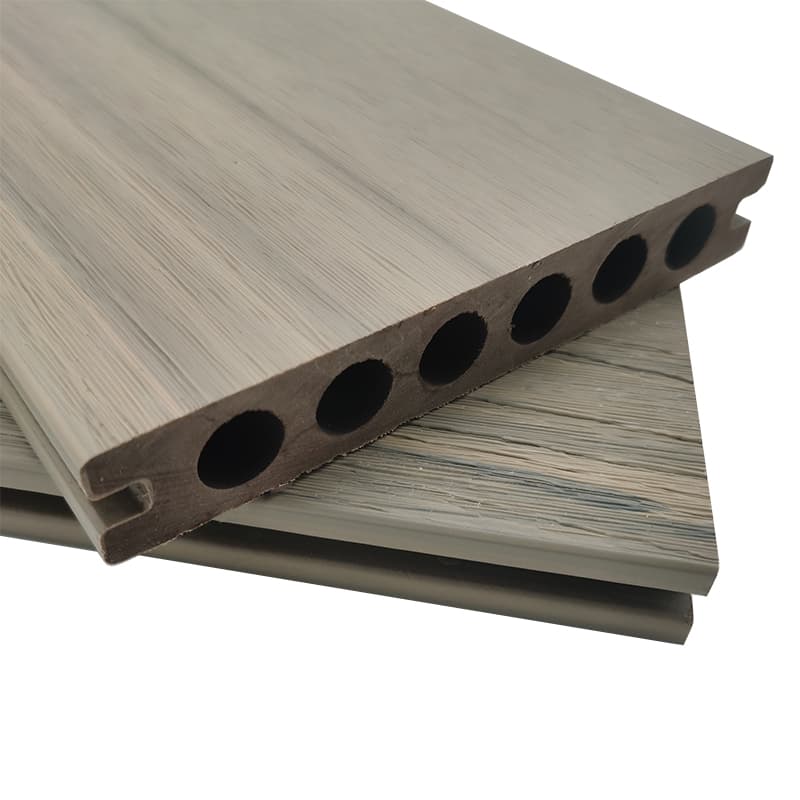 Tercel 140*23mm New Technology Fireproof Co-extrusion Grey Composite Decking WPC Terrace ECO Decking Boards