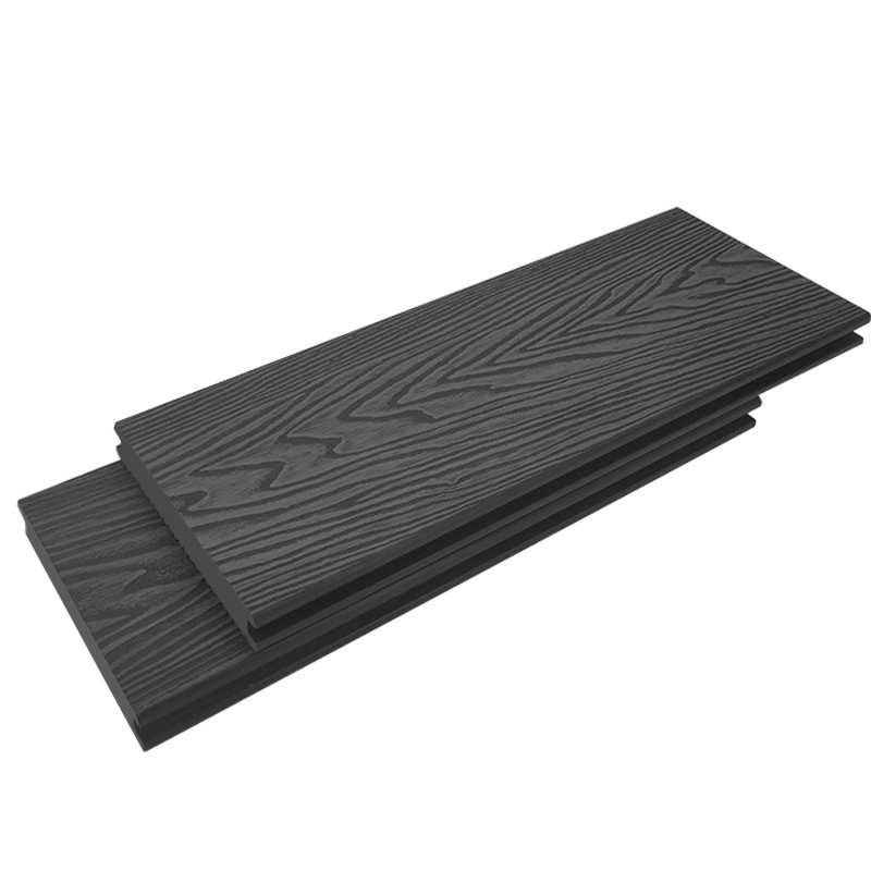 Tercel 140*25mm Anti-slip Personalized 3D Wood Grain WPC New Tech Composite Decking Man Made Solid Decking