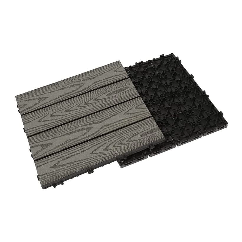 Tercel 300*300*20mm Mold-proof Anti-decay WPC Interlocking Composite Decking Best Composite Deck Tiles