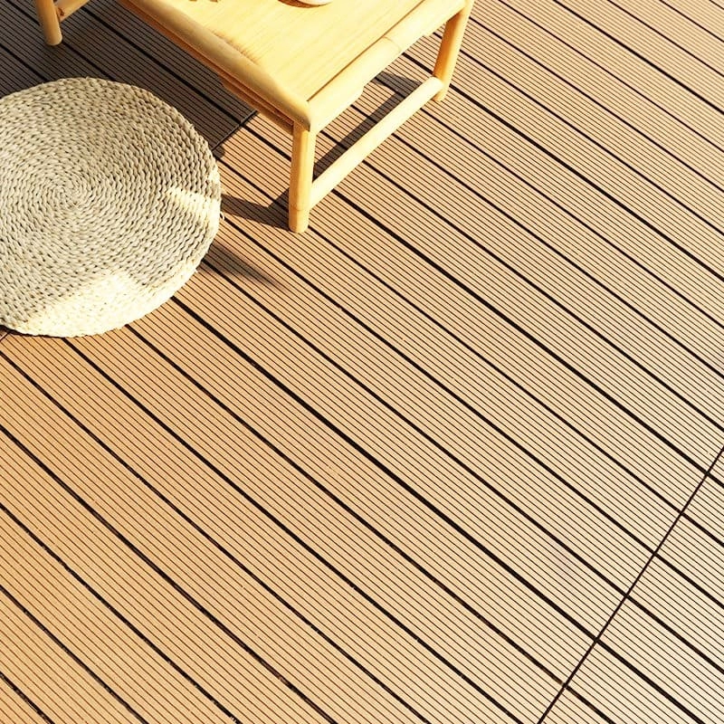 Tercel 300*600*20mm Mildew-proof Recyclable WPC Wood Deck Tiles over Concrete Composite Tiles Outdoor