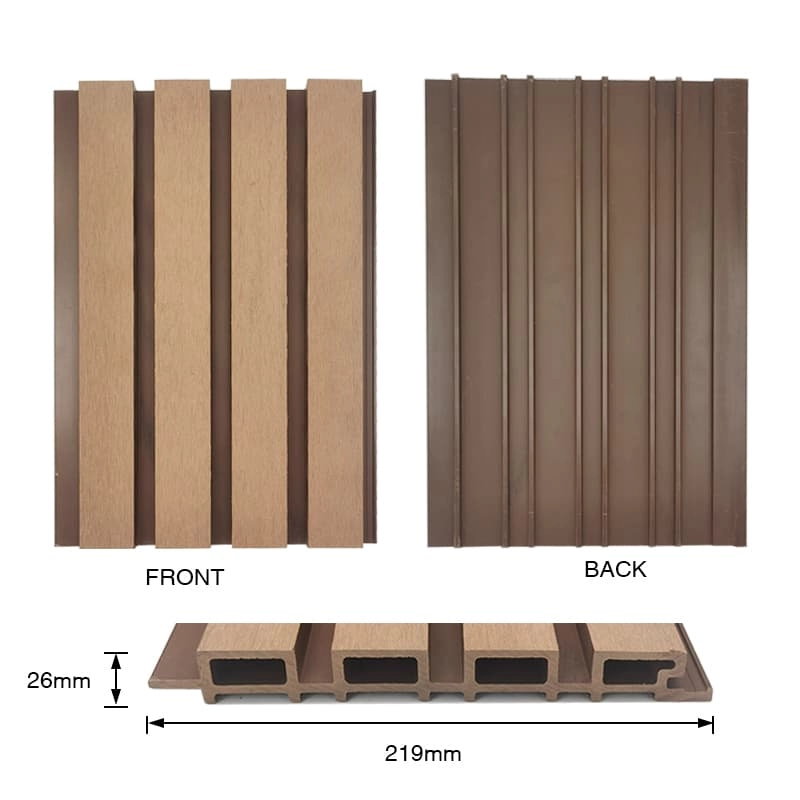 Tercel 219*26 mm Fire-proof Moisture-proof Co-extrusion WPC Wall Cladding Panel WPC