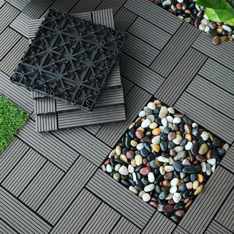 Tercel 300*300*20mm  Environmental Friendliness Pollution-free Deck Tiles for Terrace Outdoor Wood Tiles over Concrete