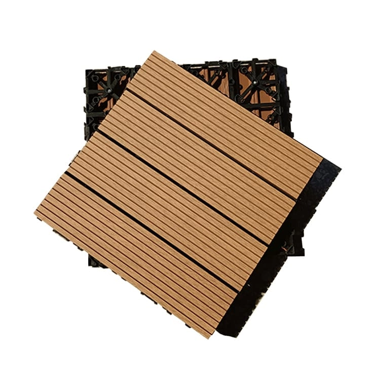 Tercel 300*300*20mm Waterproof Pure Garden Interlocking Patio Floor Tiles WPC Easy Tile Deck Tile