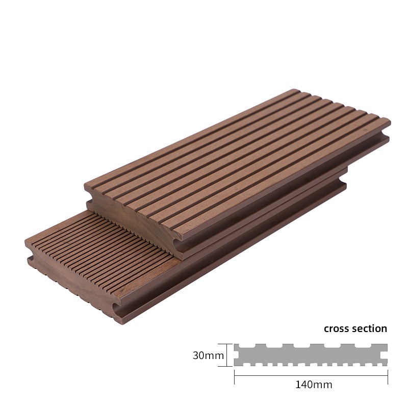 Tercel 140*30 mm Stronger Durability Solid Composite Decking Outerdoor Solid WPC Decking Boards