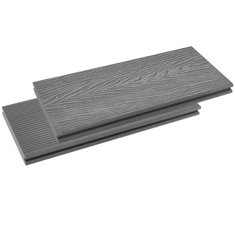 Tercel 140*25mm Anti-insect Anti-UV WPC 3D Embossing Solid Decking Patio Composite Decking