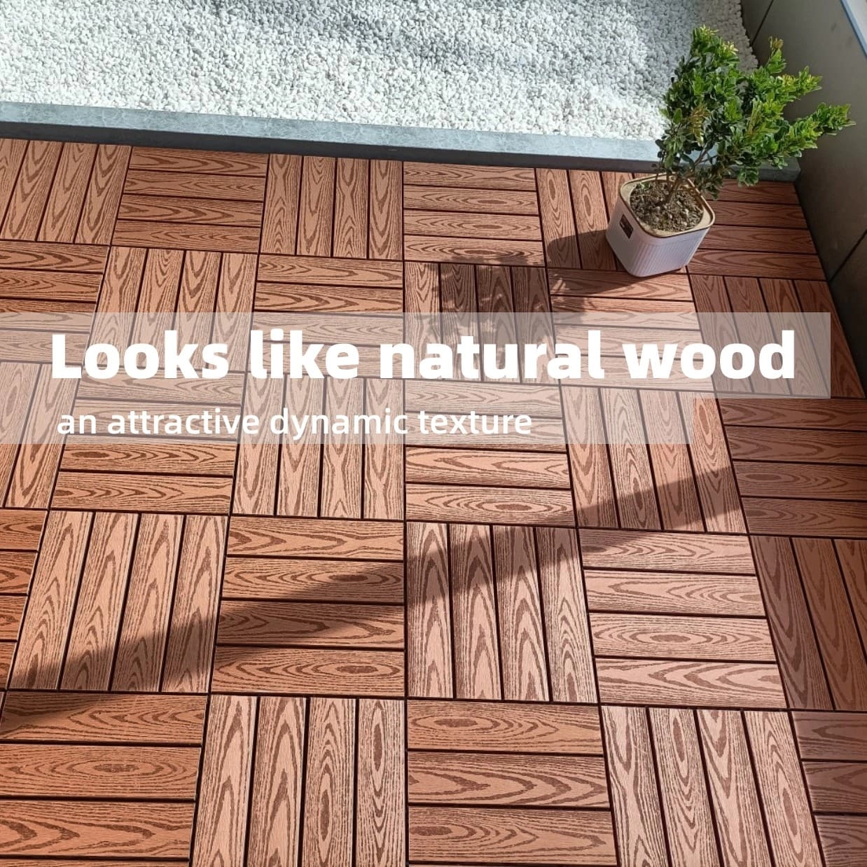 Tercel 300*300*20mm Barefoot-friendly Weather-resistant Best Outdoor Tile for Pool Deck Composite Tiles for Patio