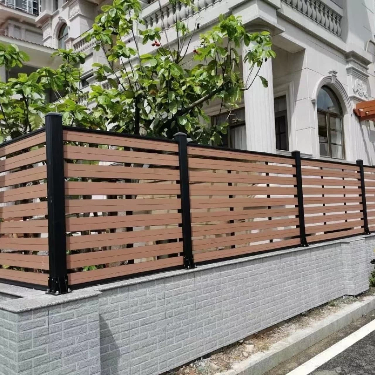 Tercel 90*20mm Anti-insect Anti-termite Wood Plastic Composite Fence Panels Composite Fencing Panels