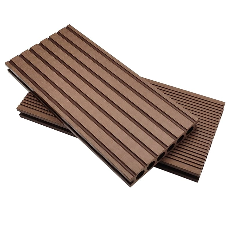 Tercel 140*23mm WPC Interlocking Patio Deck Tiles Plastic Large Form Interlocking Composite Decking Boards