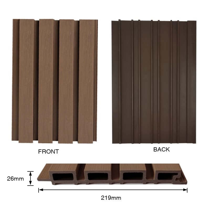 Tercel 219*26 mm Strong Sound Absorption Varnesse Wall WPC Wood Panel WPC Indoor Wall Panel