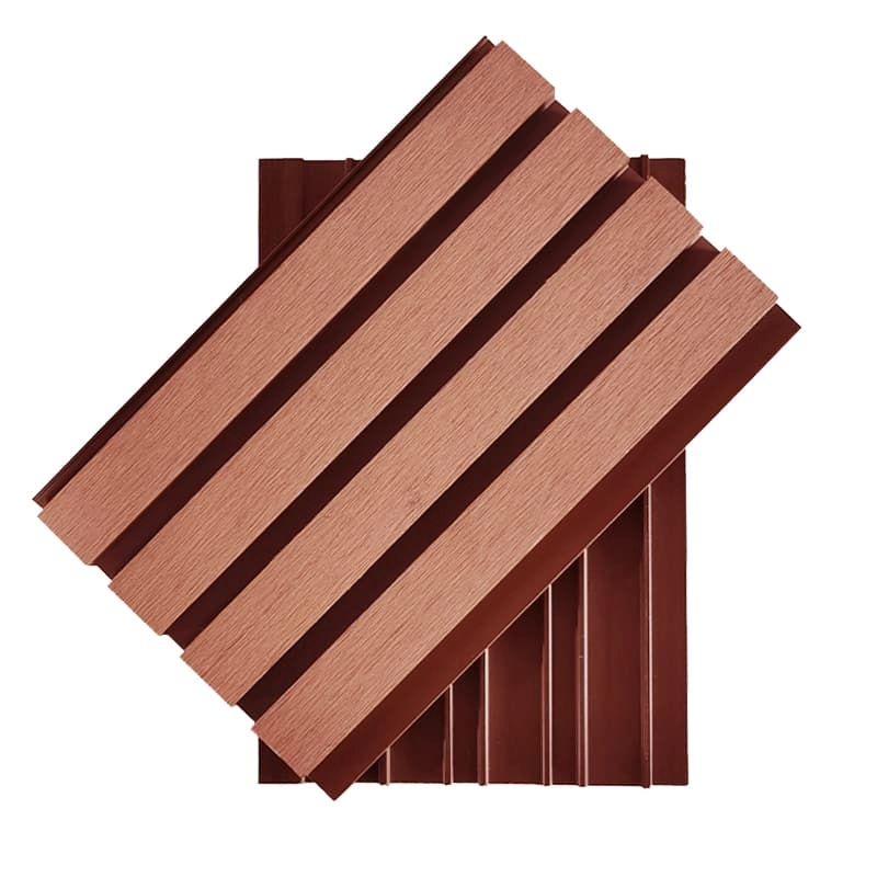 Tercel 219*26 mm Pollution-free Recyclable Mahogany Color WPC Exterior Wall Cladding