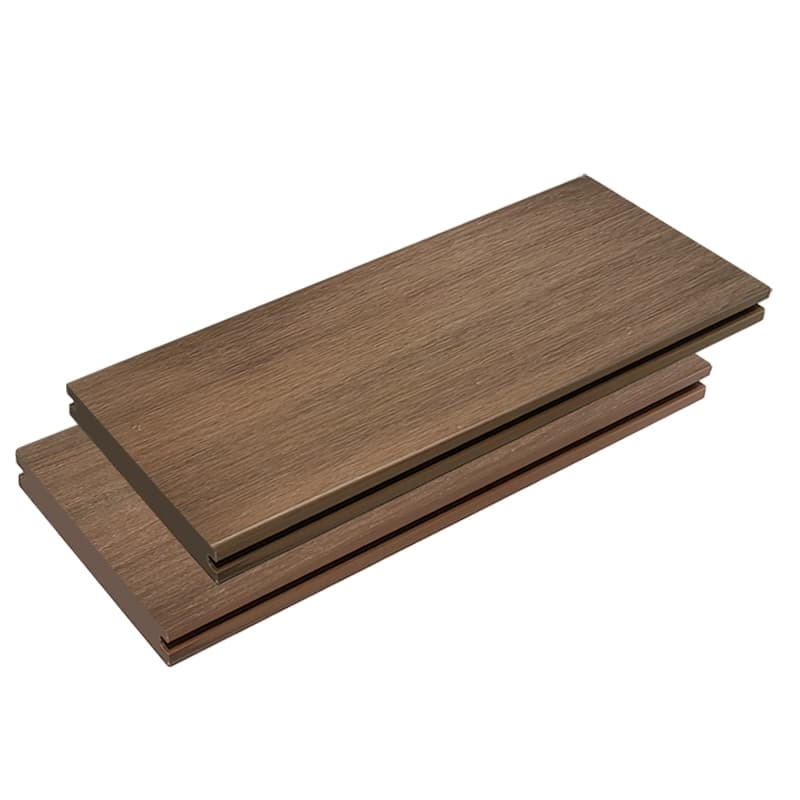 Tercel 140*25mm Formaldehyde-free Non-slip Interlocking Outdoor Decking Co-extruded WPC Solid Decking Boards on Patios