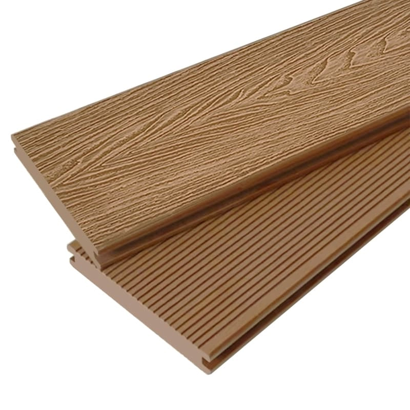 Tercel 140*25mm High Environmental Friendliness Natural Wood 3D Wood Grain WPC Solid Decking Boards