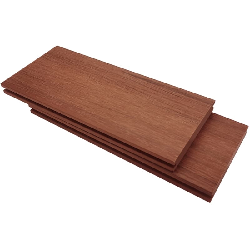 Tercel 140*25mm No Painting High Density Co-extrusion Solid Mahogany Color WPC Long Lasting Decking Boards