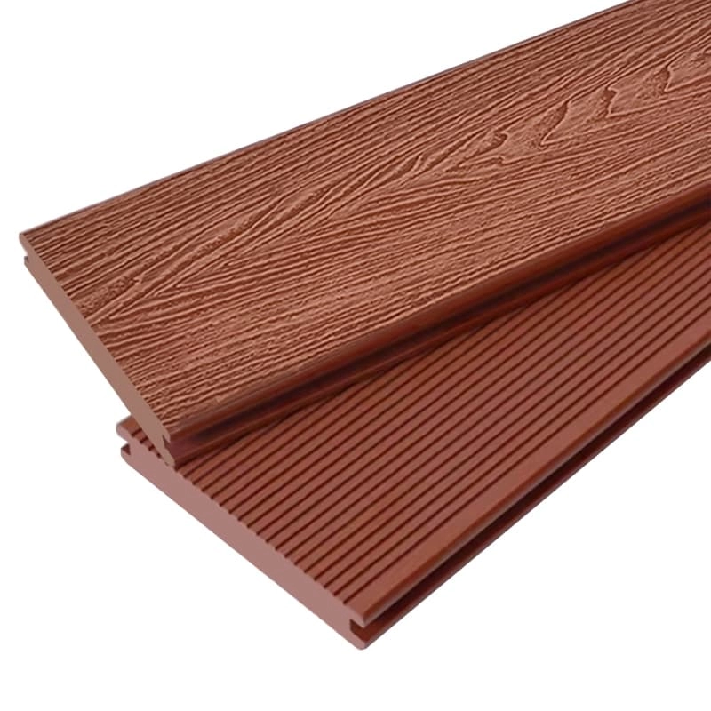 Tercel 140*25mm Eco-friendly 100% Recyclable 3D Wood Grain Solid WPC Composite Interlocking Decking Boards