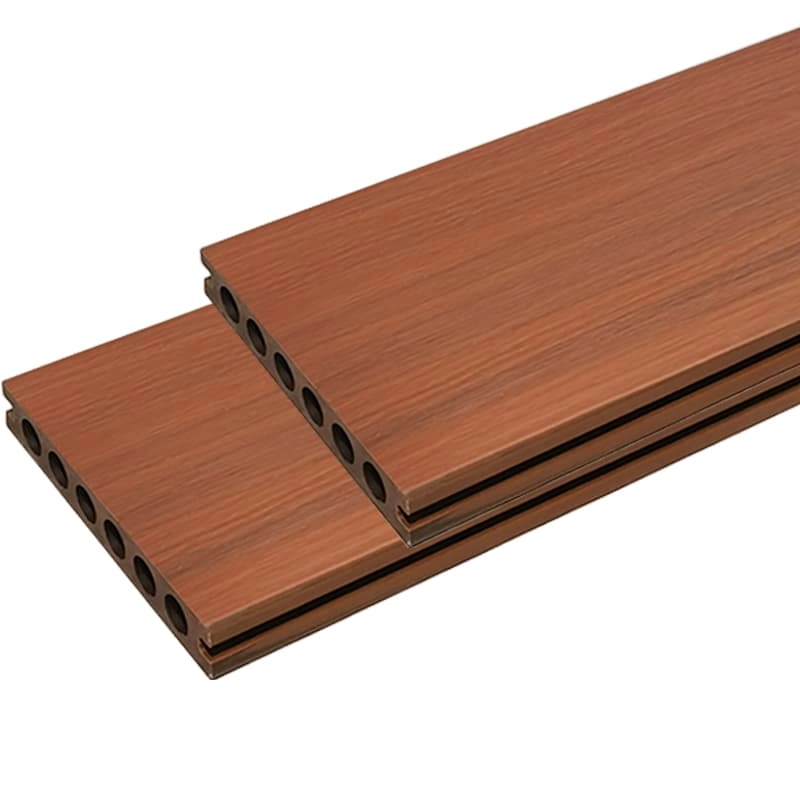 Tercel 140*23mm Easy Installation Co-extrusion WPC Round Hollow Installing Decking Floor over Dirt