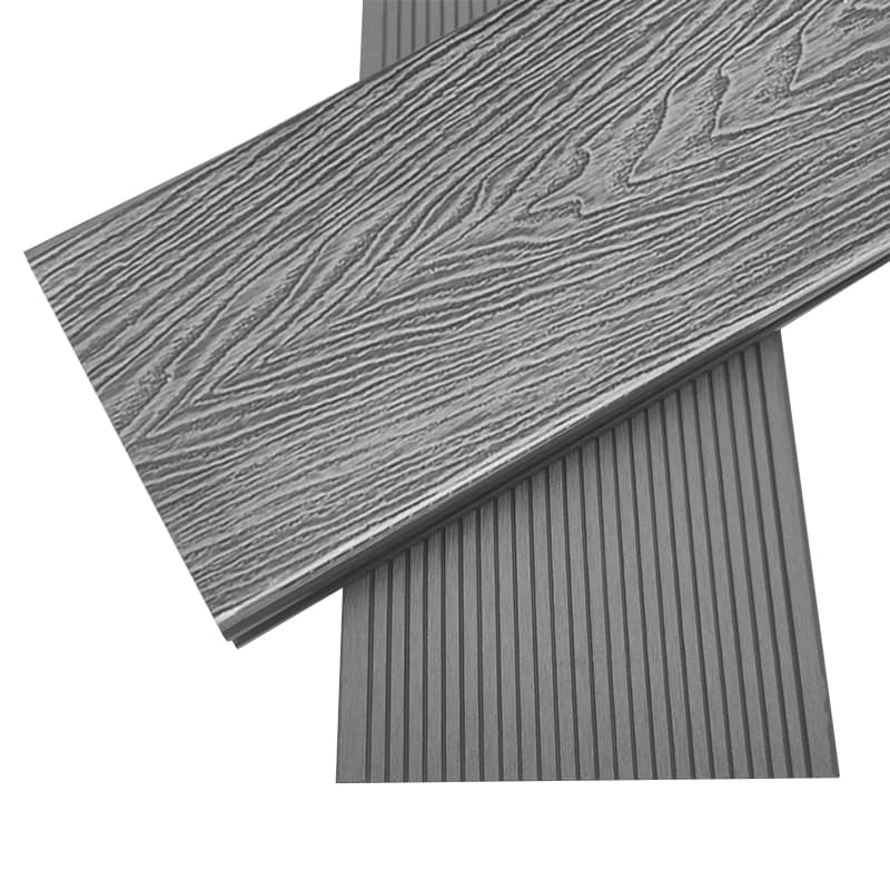 Tercel 148*23mm Eco-friendly 100% Recycled 3D WPC Garden Composite Interlocking Decking Flooring