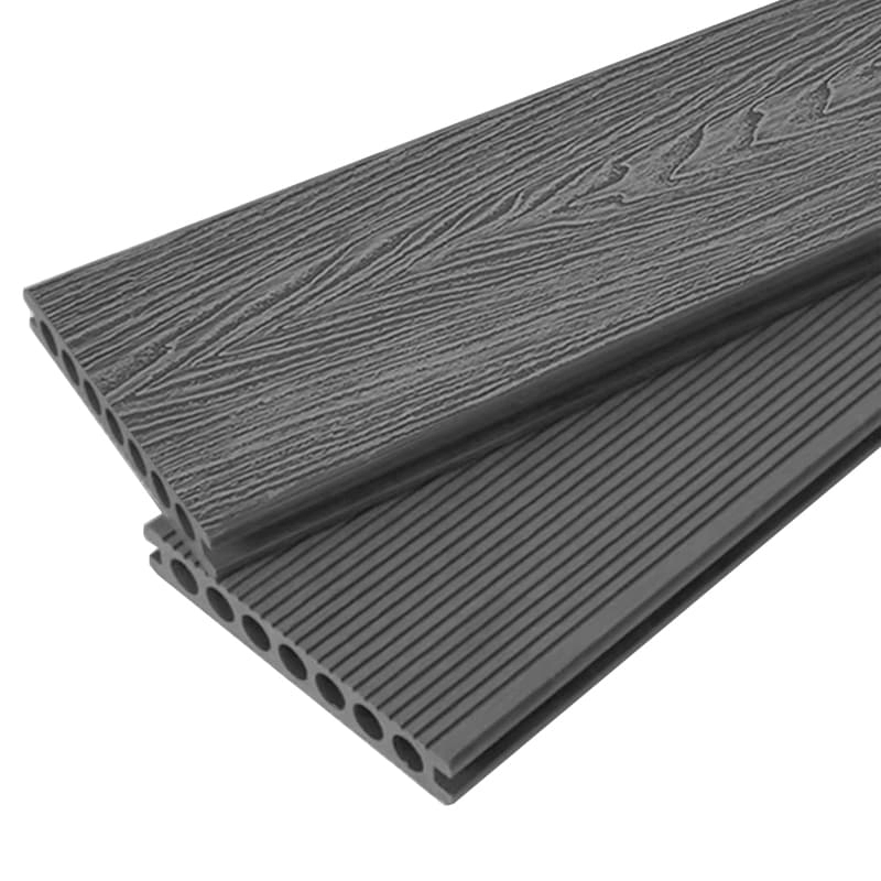 Tercel 148*23mm Water-proof Erosion-proof 3D Dark Grey Embossed WPC Swimming Pool Decking Area Boards