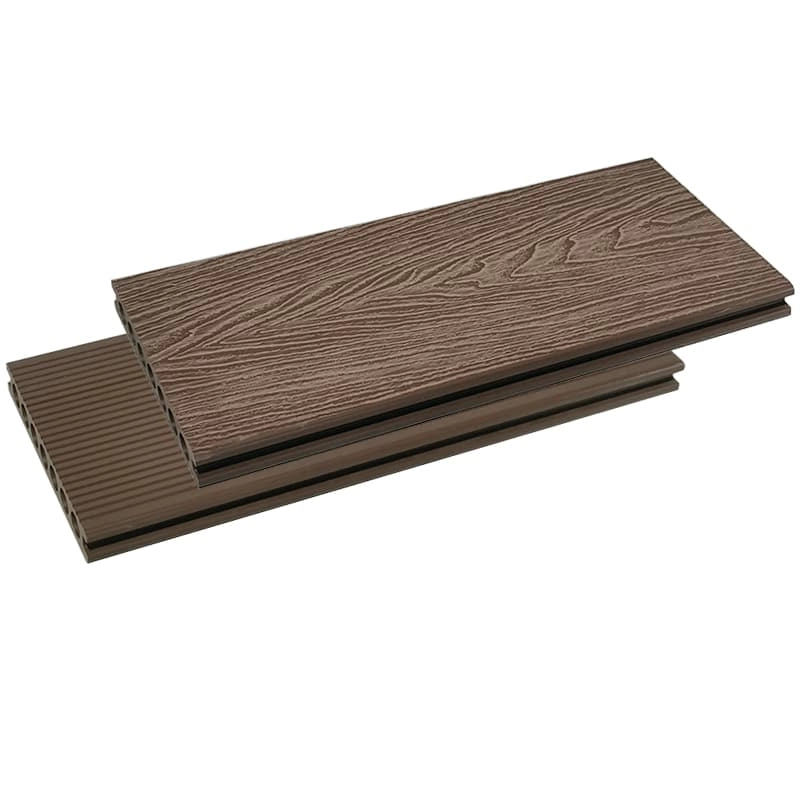 Tercel 148*23mm Waterproof Moistrue-proof 3D Embossing Wood Plastic Composite Decking Interlocking Tiles for Balcony