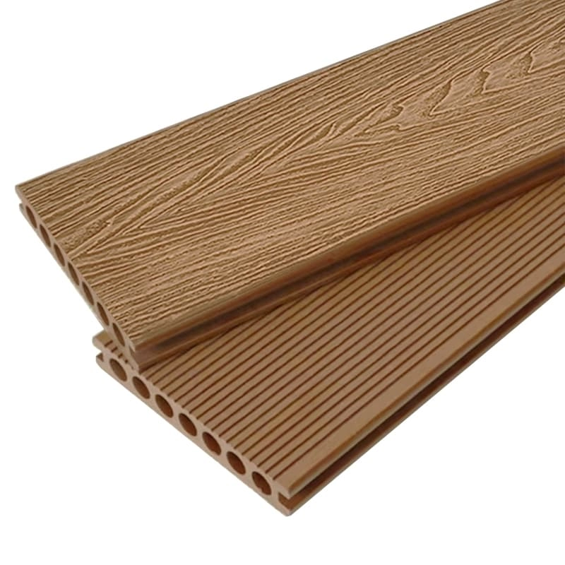 Tercel 148*23mm Durable Long Lifetime Natural Wood 3D Woodgrain Composite Decking Interlocking Tiles