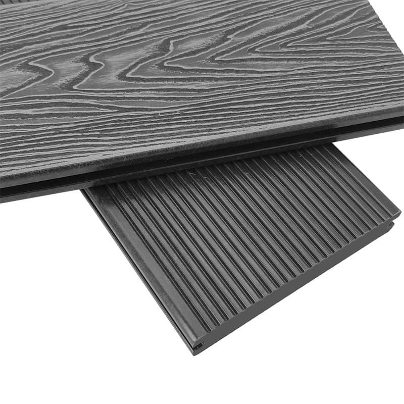 Tercel 140*25mm Eco-friendly 3D Solid Composite Decking Board Bunnings WPC Deck Floors